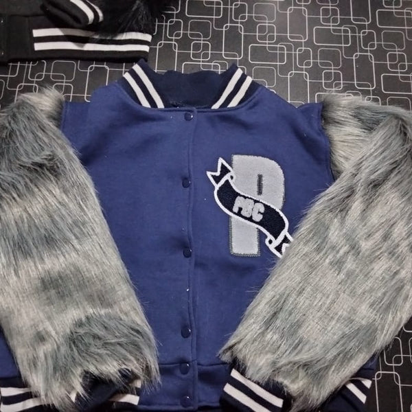PBC Billionaire, Wool/Fur Varsity Jacket