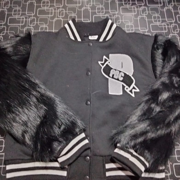 PBC Billionaire, Wool/Fur Varsity Jacket