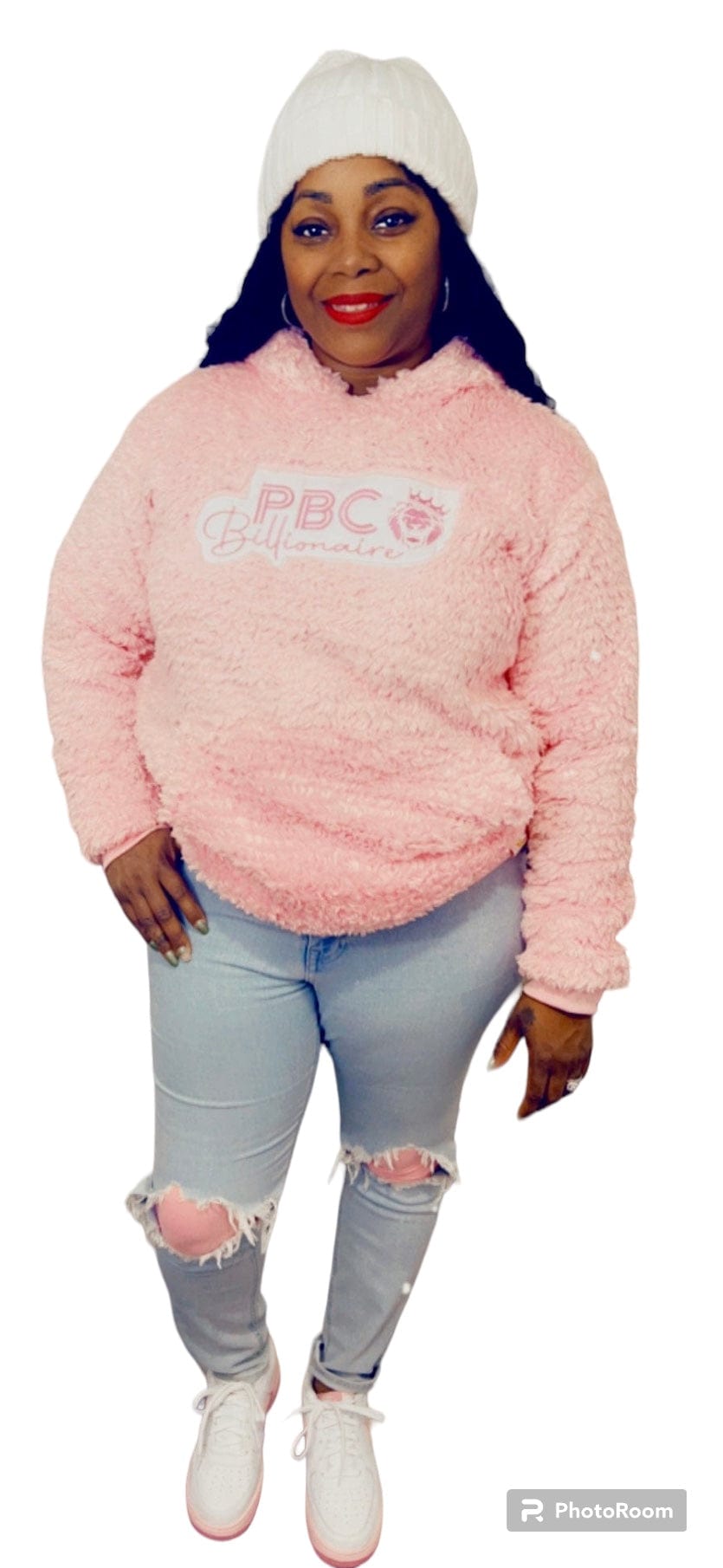 PBC Billionaire, Pink Sherpa Hoodie