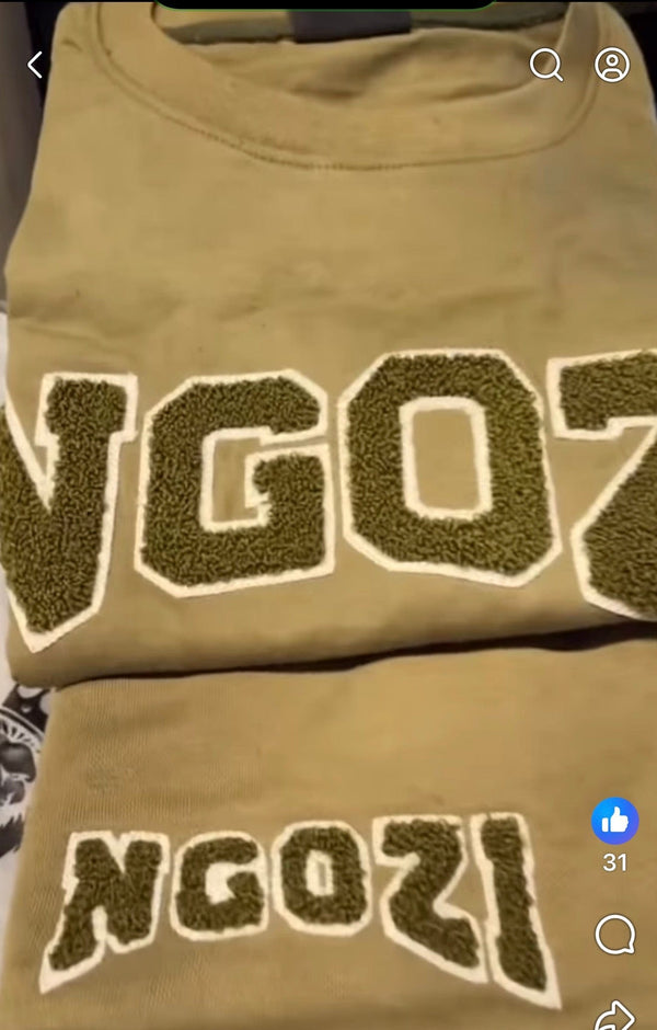 Ngozi Signature Logo Chenille Set