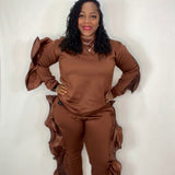 Ngozi Ruffle Jogger Set