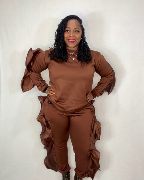 Ngozi Ruffle Jogger Set