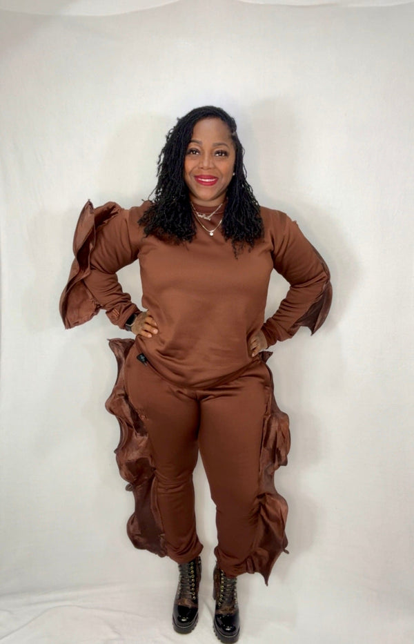 Ngozi Ruffle Jogger Set