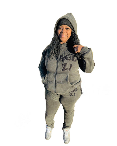 Unisex Ngozi Acid wash sweatsuit
