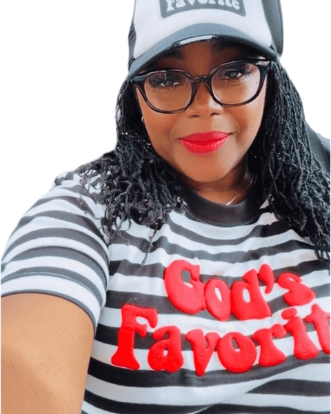 Black and white stripe God's Favorite Shirt