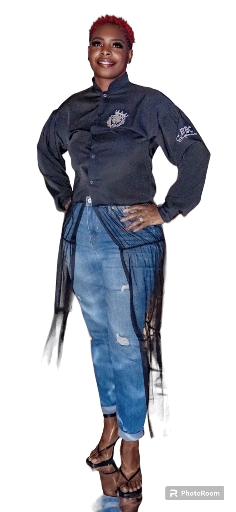 PBC Billionaire Tulle Blouse