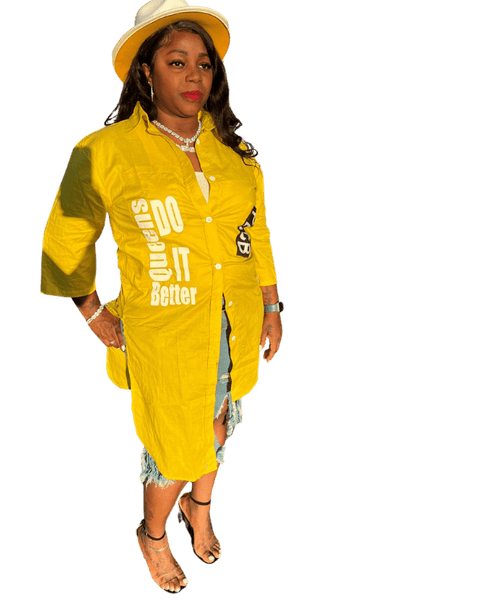 Asymmetrical queens do it better blouse