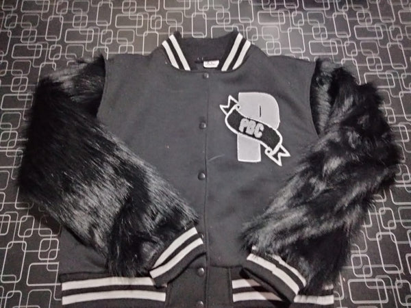 PBC Billionaire, Wool/Fur Varsity Jacket