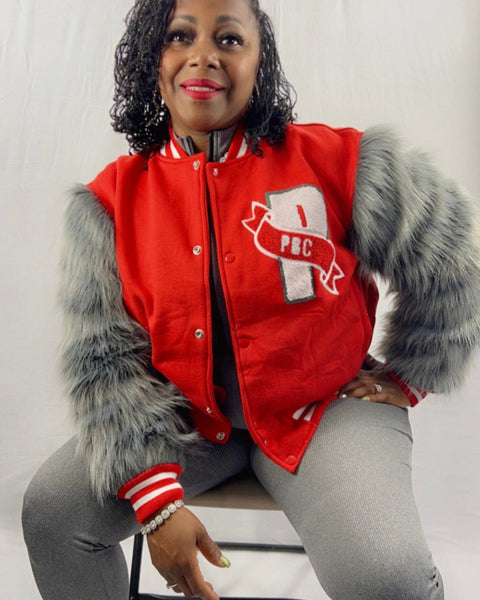 PBC Billionaire, Wool/Fur Varsity Jacket