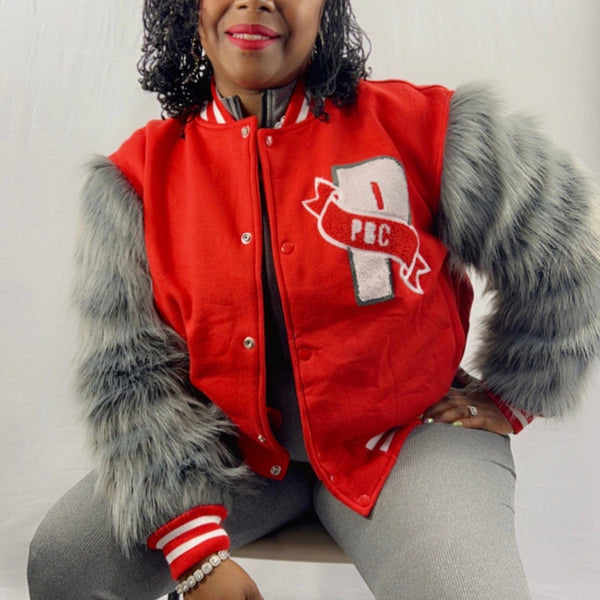 PBC Billionaire, Wool/Fur Varsity Jacket