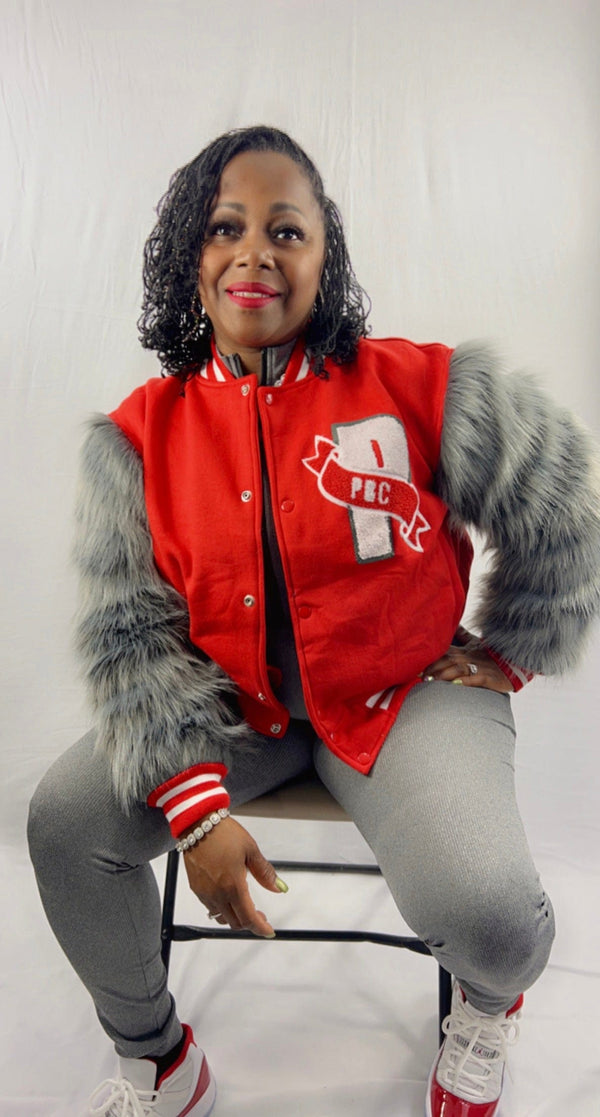 PBC Billionaire, Wool/Fur Varsity Jacket