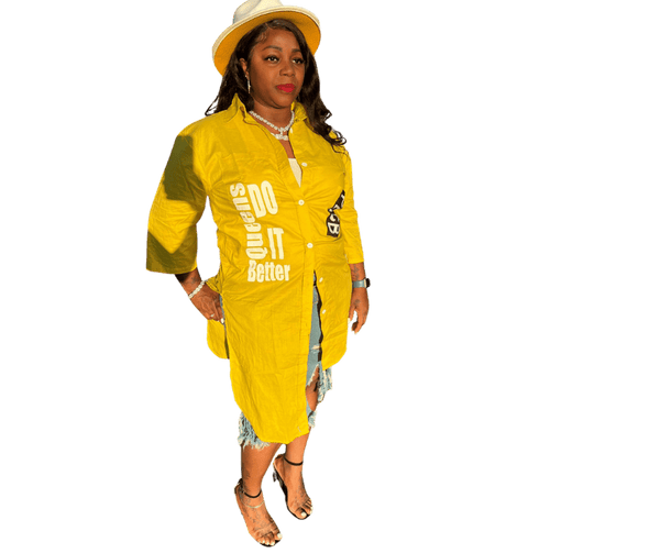 Asymmetrical queens do it better blouse