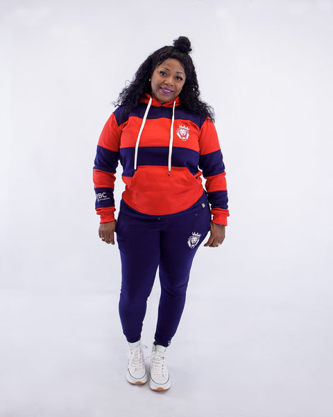 PBC Billionaire Women's Striped Joggers Set